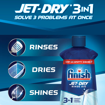 Finish Jet Dry Rinse Aid, 225 Washes, 23oz