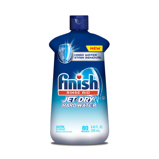 Finish Jet Dry Rinse Aid for Hardwater, 80 Washes, 8.45oz