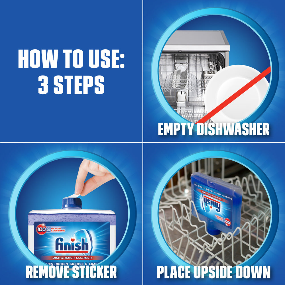 Finish Dishwasher Cleaner, 1ct (Use Monthly)